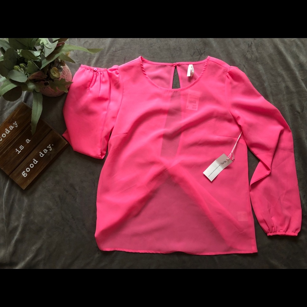 Hot pink blouse